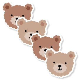 4 beertjes (sluit)stickers