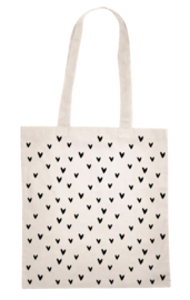 Canvas tas Kleine hartjes