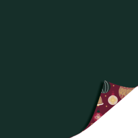 2 Rollen Dubbelzijdig inpakpapier Kerst ornament 30 CM