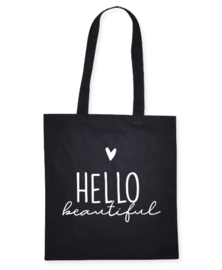 Canvas tas Hello Beautiful