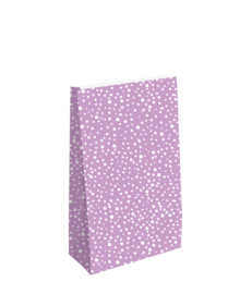 Blokbodem zakje Lilac stippen + Clip