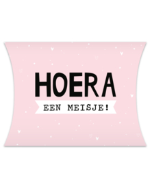 XL Hoera een meisje  32 X 8 X 26 cm