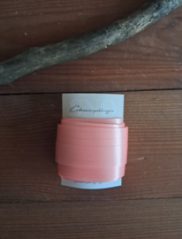 5 Meter satijnen lint Licht Roze 15 MM