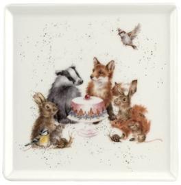 Wrendale Woodland Party square plate