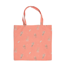 Wrendale 'Flowers' Giraffe Foldable Shopper Bag