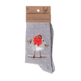 Jolly Robin roodborstje sokken