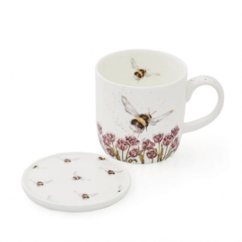 Wrendale Bumble bee mug and coaster