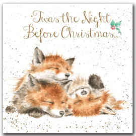 Twas the Night Before Christmas set van 8 kaarten