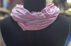Infinity Sjaal met Strepen rose H4/190/399
