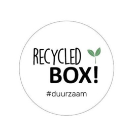 Sticker recycled box