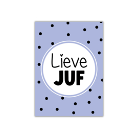 Minikaartje A7 lieve juf