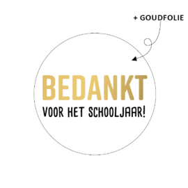 Sticker bedankt voor het schooljaar!