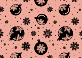 Kerstkaart snowflakes