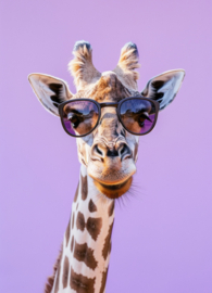 Kaart portret giraffe