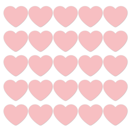 Sticker groot hart roze