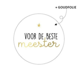 Sticker voor de beste meester