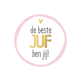 Sticker de beste juf ben jij!