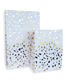 Giftbag terrazzo goud