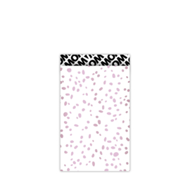 Cadeauzakje dots lila 12x19cm