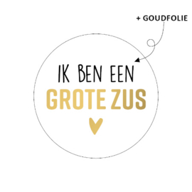 Sticker ik ben een grote zus