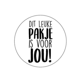 Sticker dit leuke pakje is voor jou!