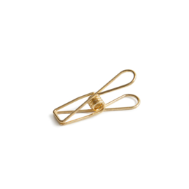 Fishclips S - goud - 0,7x3cm - 3 stuks