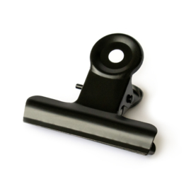 Clip L - zwart - 5x4,5cm - per stuk