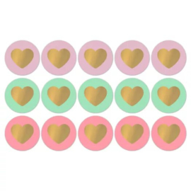 Lovely hearts - fresh sorbet - set 6 st