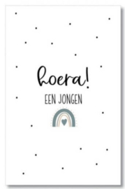 Mini Hoera een jongen - Miekinvorm