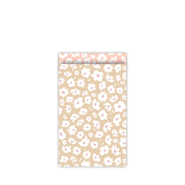 Millefleurs - zand/pastel neon - M - 5 stuks