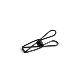 Fishclips S - zwart - 0,7x3cm - 3 stuks