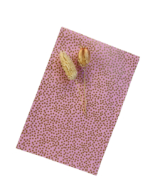 Mini dots - roze/goud - L - 5 stuks