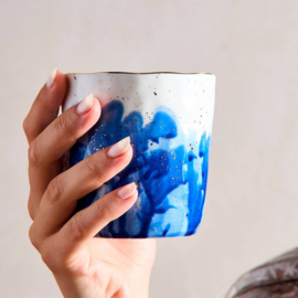 Blue Splash Mug (Set of 6) | Porcelain