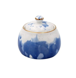 Blue Splash Sugar Bowl | Porcelain