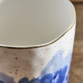 Blue Splash Mug (Set of 6) | Porcelain