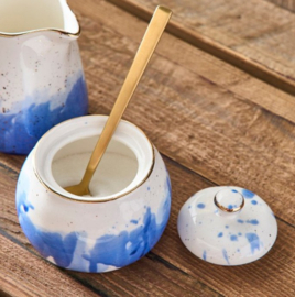 Blue Splash suikerpot | Porselein
