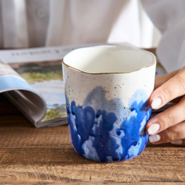 Blue Splash Mug (Set of 6) | Porcelain