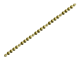 Meubelnagel op strip 9,5mm Vermessingd, per bundel van 10