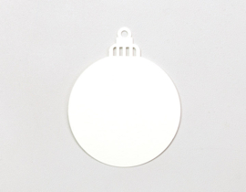kerstbal label klein
