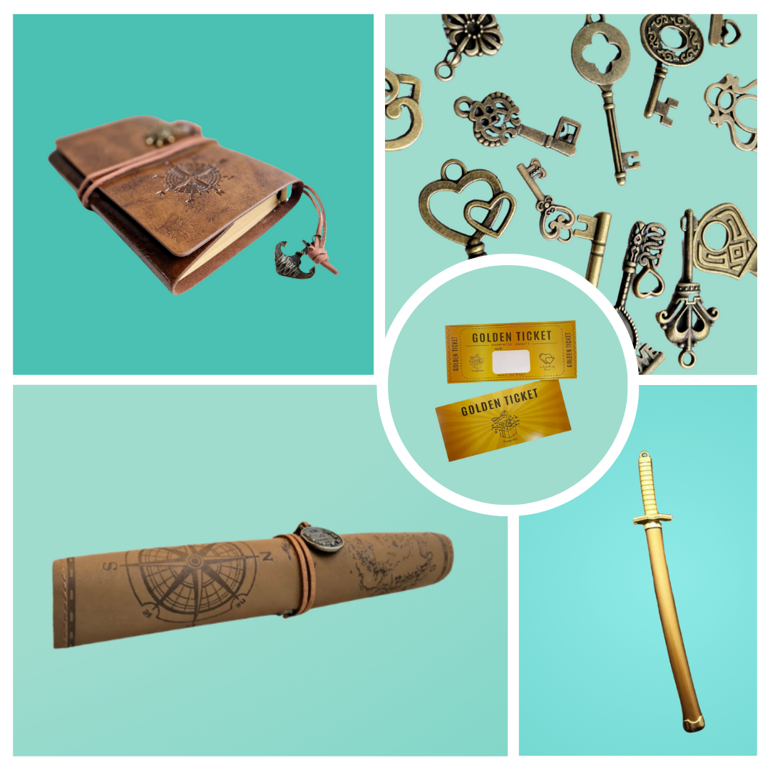 Pirate Treasure pakket klein - 5 items