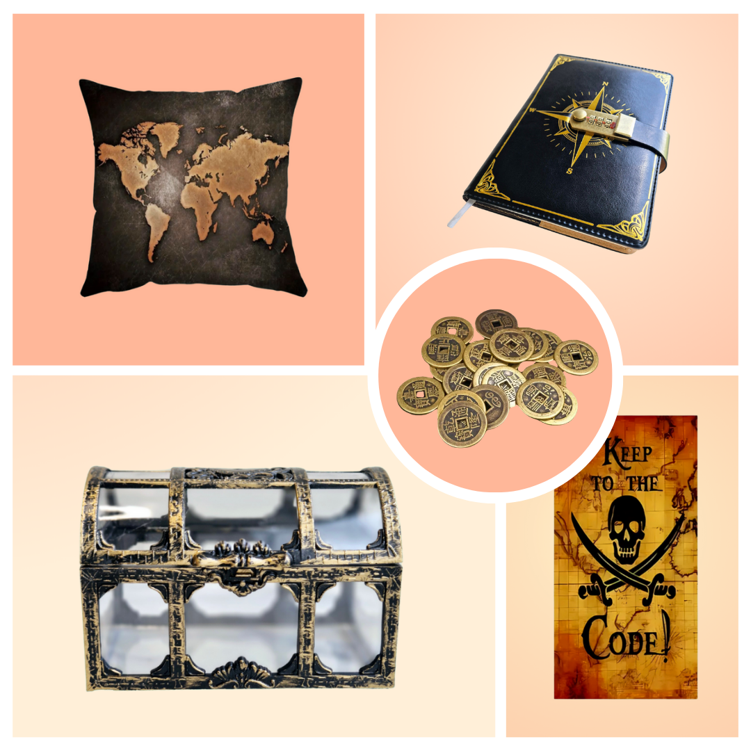 Pirate Treasure pakket medium - 10 items