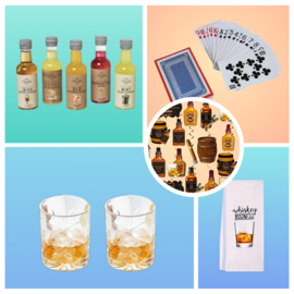 Whiskey & Poker pakket medium 10 items