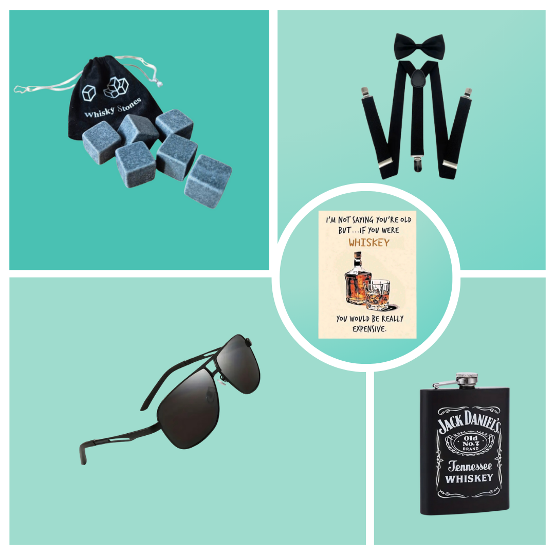Whiskey & Poker pakket klein - 5 items