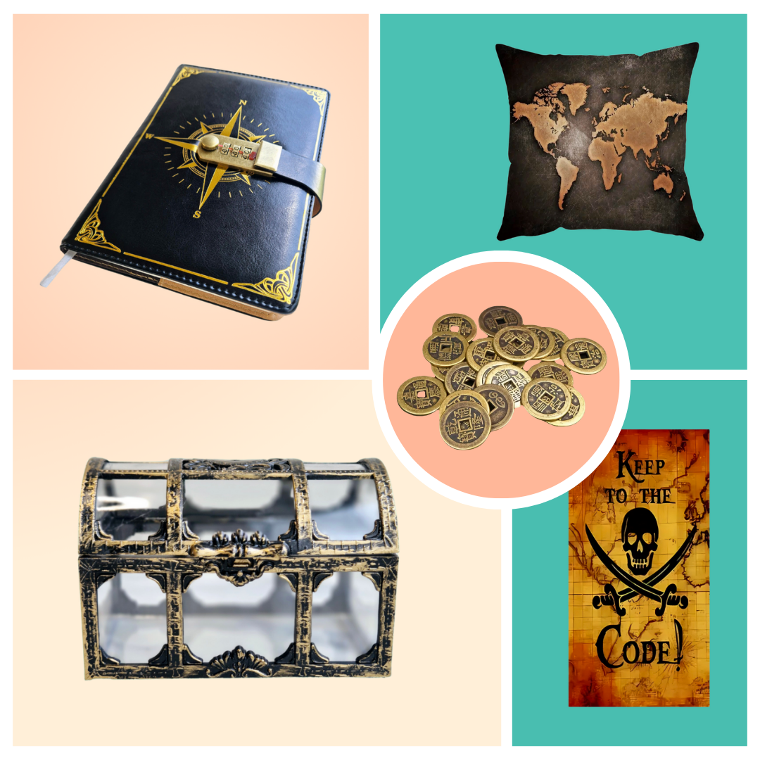 Pirate Treasure pakket medium - 10 items