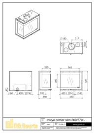 DIK GEURTS INSTYLE CORNER SLIM 660/570 links of rechts