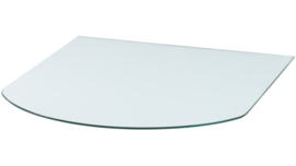 Vloerplaat Half Rond Glas 80cmx80cm