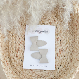 BABY | AMELIE Little Bows Set Nude