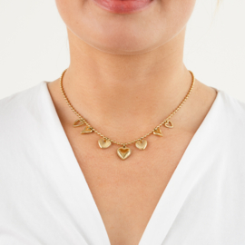 YOU | CANDY Hearts Necklace Gold