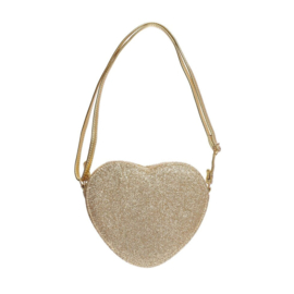 MINI | LAUREN Heart Bag Gold Glitter