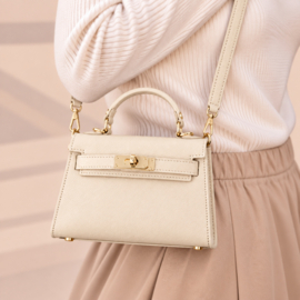 YOU | GRACE Leather Bag Beige